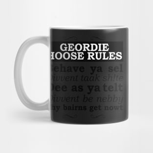 Geordie House Rules Mug